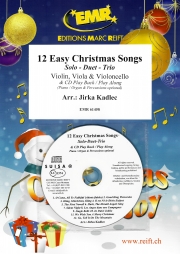 12のやさしいクリスマス・ソング集（弦楽三重奏）【12 Easy Christmas Songs】