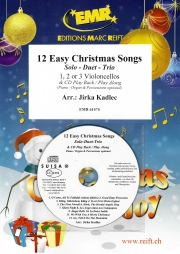 12のやさしいクリスマス・ソング集（チェロ一～三重奏）【12 Easy Christmas Songs】