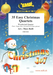 35のやさしいクリスマス四重奏曲集（木管四重奏）【35 Easy Christmas Quartets】