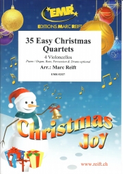 35のやさしいクリスマス四重奏曲集（チェロ四重奏）【35 Easy Christmas Quartets】