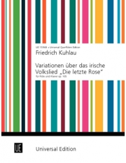 「庭の千草」による変奏曲（フリードリヒ・クーラウ）（フルート+ピアノ）【Variationen über das irische  "The Last Rose of Summer"】