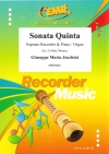 ソナタ・クインタ（ジュゼッペ・ヤッキーニ）（ソプラノリコーダー+ピアノ）【Sonata Quinta】
