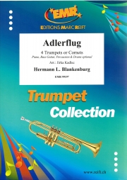 飛びゆく荒鷲・Op.67 (ハーマン・L.ブランケンブルク)（トランペット四重奏）【Adlerflug Concert March Op. 67】