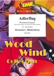 飛びゆく荒鷲・Op.67 (ハーマン・L.ブランケンブルク)（木管四重奏）【Adlerflug Concert March Op. 67】