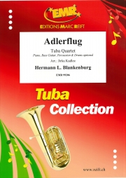 飛びゆく荒鷲・Op.67 (ハーマン・L.ブランケンブルク)（テューバ四重奏）【Adlerflug Concert March Op. 67】