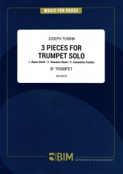 3つの小品  (ジョゼフ・トゥリン)（トランペット）【3 Pièces for Trumpet Solo】