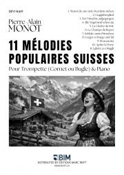 スイス民謡11曲集（トランペット+ピアノ）【11 Mélodies Populaires Suisses】