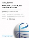 協奏曲（サミュエル・アドラー）（ホルン+ピアノ）【Concerto for Horn and Orchestra】