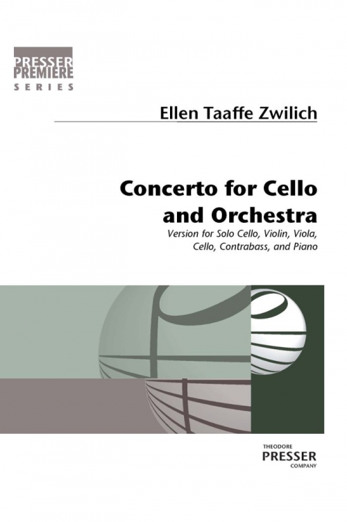 協奏曲 (エレン・ターフィ・ツウィリッヒ)（弦楽五重奏+ピアノ）（スコアのみ）【Concerto for Cello and Orchestra】