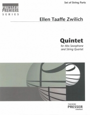 五重奏曲  (エレン・ターフィ・ツウィリッヒ)（アルトサックス+弦楽四重奏）【Quintet】