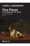 5つの小品（ロウェル・リーバーマン）（フルート+ピアノ）【Five Pieces】