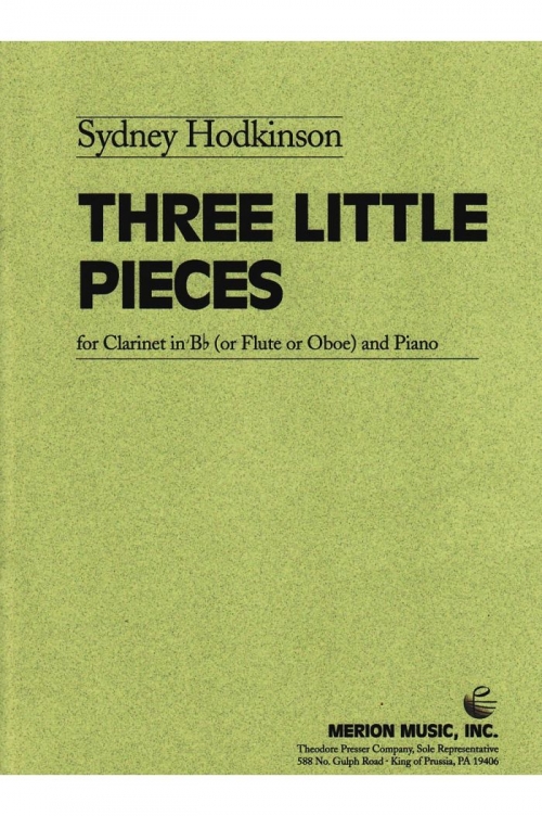 3つの小品（シドニー・ハドキンソン）（オーボエ+ピアノ）【Three Little Pieces】