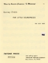 5つの小さな音の小品（バーニー・チャイルズ）（オーボエ）【5 Little Soundpieces】