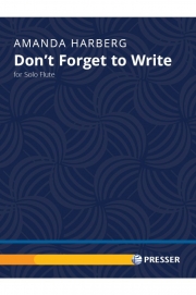 便りを忘れないで（アマンダ・ハーバーグ）（フルート）【Don't Forget to Write】