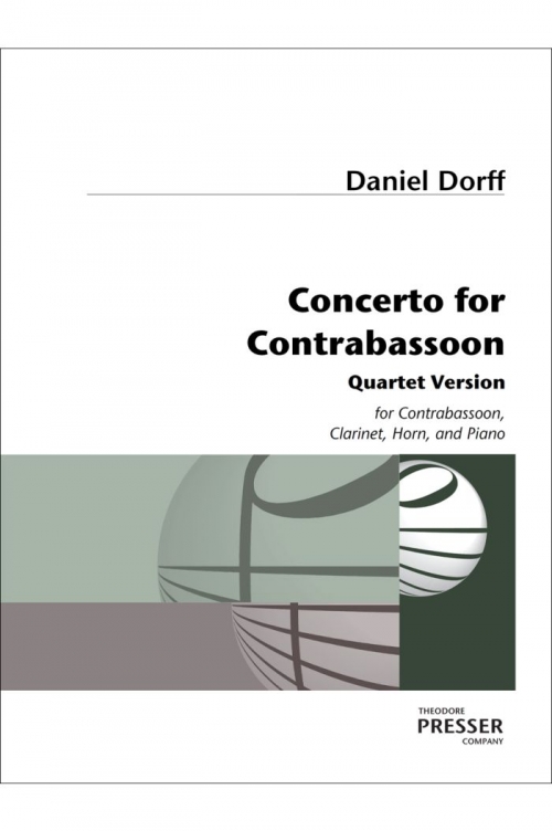 協奏曲（ダニエル・ドーフ） (木管三重奏+ピアノ)（スコアのみ）【Concerto for Contrabassoon】