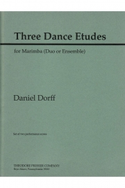 3つのダンス・エチュード (ダニエル・ドーフ)  (マリンバ)【Three Dance Etudes】
