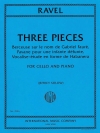 3つの小品（モーリス・ラヴェル）（チェロ+ピアノ）【Three Pieces】