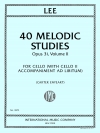 40のメロディック練習曲・Op.31・Vol.2（ゼバスティアン・リー）（チェロ二重奏）【40 Melodic Studies, Opus 31, Volume II】