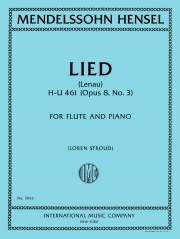 リート (ファニー・メンデルスゾーン＝ヘンゼル)  (フルート+ピアノ)【Lied (Lenau), H-U 461 (Opus 8, No. 3)】