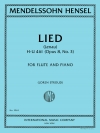 リート (ファニー・メンデルスゾーン＝ヘンゼル)  (フルート+ピアノ)【Lied (Lenau), H-U 461 (Opus 8, No. 3)】