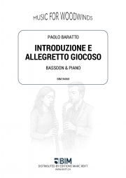 序奏とアレグレット・ジョコーソ（パオロ・バラット）（バスーン+ピアノ）【Introduzione e Allegretto Giocoso】