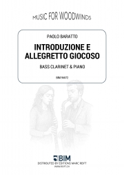 序奏とアレグレット・ジョコーソ（パオロ・バラット）（バスクラリネット+ピアノ）【Introduzione e Allegretto Giocoso】