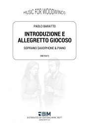 序奏とアレグレット・ジョコーソ（パオロ・バラット）（ソプラノサックス+ピアノ）【Introduzione e Allegretto Giocoso】