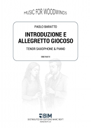 序奏とアレグレット・ジョコーソ（パオロ・バラット）（テナーサックス+ピアノ）【Introduzione e Allegretto Giocoso】