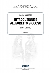 序奏とアレグレット・ジョコーソ（パオロ・バラット）（オーボエ+ピアノ）【Introduzione e Allegretto Giocoso】
