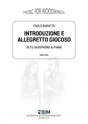 序奏とアレグレット・ジョコーソ（パオロ・バラット）（アルトサックス+ピアノ）【Introduzione e Allegretto Giocoso】