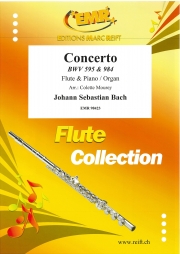 協奏曲・BWV.595＆984 (バッハ)（フルート+ピアノ）【Concerto BWV 595 &984】
