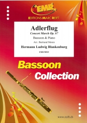 飛びゆく荒鷲・Op.67 (ハーマン・L.ブランケンブルク)（バスーン+ピアノ）【Adlerflug Concert March Op. 67】