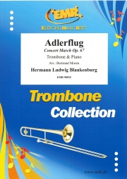 飛びゆく荒鷲・Op.67 (ハーマン・L.ブランケンブルク)（トロンボーン+ピアノ）【Adlerflug Concert March Op. 67】