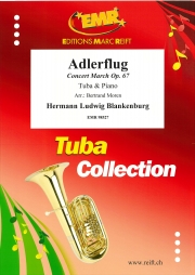 飛びゆく荒鷲・Op.67 (ハーマン・L.ブランケンブルク)（テューバ+ピアノ）【Adlerflug Concert March Op. 67】