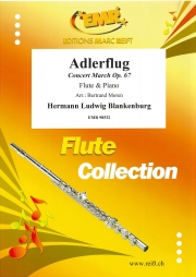 飛びゆく荒鷲・Op.67 (ハーマン・L.ブランケンブルク)（フルート+ピアノ）【Adlerflug Concert March Op. 67】