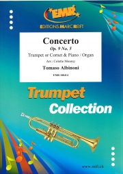 協奏曲・Op.9・No.5 (トマゾ・アルビノーニ)（トランペット+ピアノ）【Concerto Op. 9 No. 5】