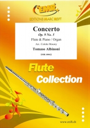 協奏曲・Op.9・No.5 (トマゾ・アルビノーニ)（フルート+ピアノ）【Concerto Op. 9 No. 5】