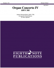 オルガン協奏曲・BWV.595（バッハ）（金管五重奏）【Organ Concerto IV BWV 595】