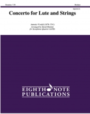リュートと弦楽のための協奏曲  (アントニオ・ヴィヴァルディ)（サックス四重奏）【Concerto for Lute and Strings】