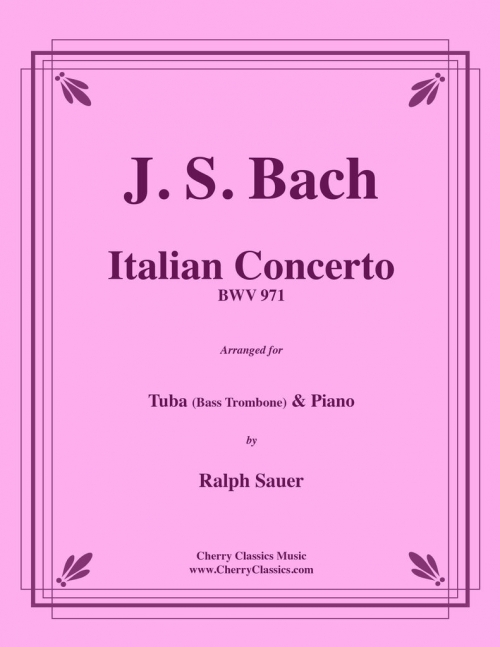 イタリア協奏曲（バッハ）（テューバ+ピアノ）【Italian Concerto】