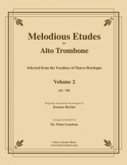 メロディアス・エチュード・Vol.2（マルコ・ボルドーニ）（アルトトロンボーン）【Melodious Etudes for Alto Trombone, Volume 2】