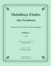 メロディアス・エチュード・Vol.1（マルコ・ボルドーニ）（アルトトロンボーン）【Melodious Etudes for Alto Trombone, Volume 1】