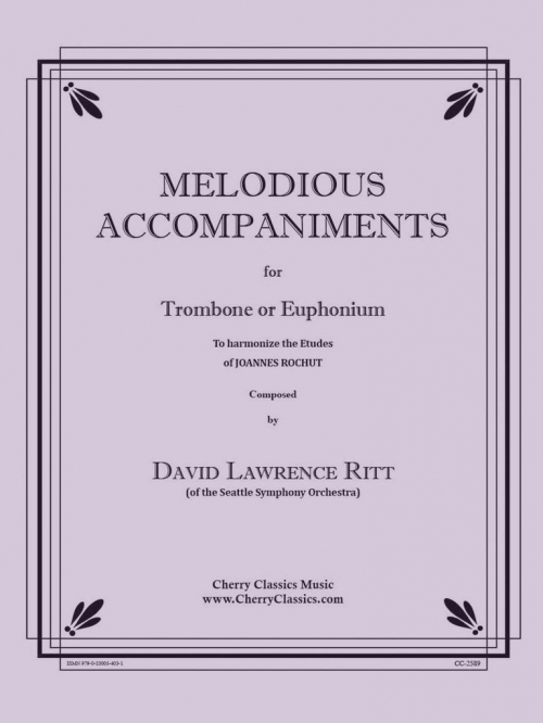 旋律的な伴奏練習・Book.1（デビッド・リット）（トロンボーン）【Melodious Accompaniments to Rochut Etudes Book 1】