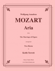 アリア「フィガロの結婚」より  (モーツァルト)（ホルン二重奏）【Aria from The Marriage of Figaro】