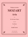 アリア「フィガロの結婚」より  (モーツァルト)（ホルン二重奏）【Aria from The Marriage of Figaro】