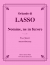 Domine, ne in Furore  (オルランド・ディ・ラッソ)（金管五重奏）