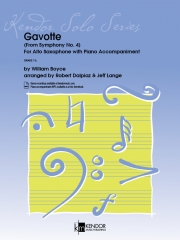 ガヴォット「交響曲第4番」より（ウィリアム・ボイス）（アルトサックス+ピアノ）【Gavotte (From Symphony No. 4)】