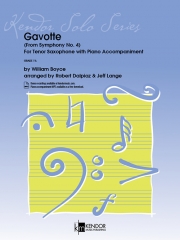 ガヴォット「交響曲第4番」より（ウィリアム・ボイス）（テナーサックス+ピアノ）【Gavotte (From Symphony No. 4)】