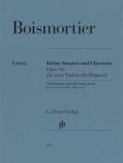 小ソナタとシャコンヌ・Op.66（ジョゼフ・ボダン・ド・ボワモルティエ）（チェロ二重奏）【Little Sonatas and Chaconne Op. 66】