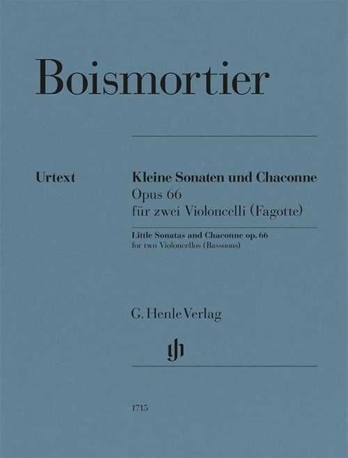 小ソナタとシャコンヌ・Op.66（ジョゼフ・ボダン・ド・ボワモルティエ）（バスーン二重奏）【Little Sonatas and Chaconne Op. 66】
